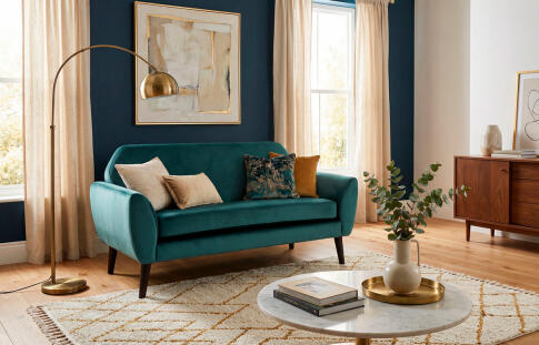 Диван SIGNAL MENA Velvet Bluvel 78 зеленый/венге