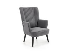 Кресло HALMAR DELGADO серый/черный