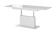 Стол-трансформер HALMAR BUSETTI раскладной, белый мат/белый мат, 126-167/70/56-74