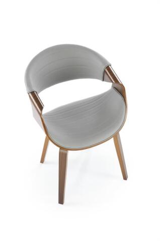 Стул HALMAR K544 серый/орех