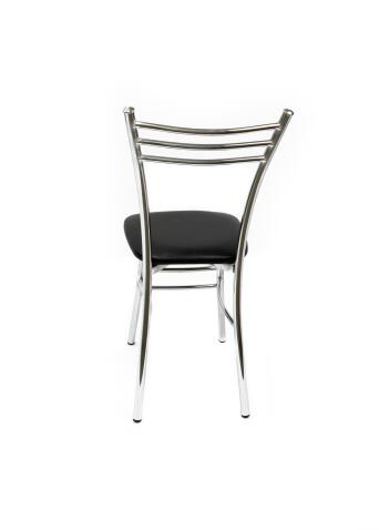 Стул ВВР Трио черный/хром, экокожа