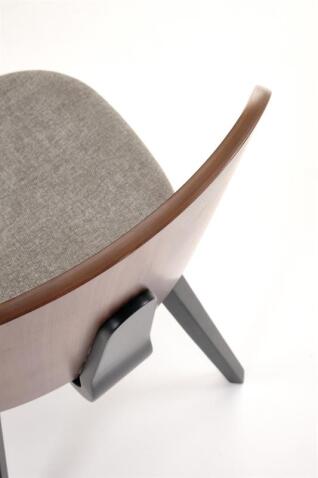 Стул HALMAR K563 серый/черный/орех