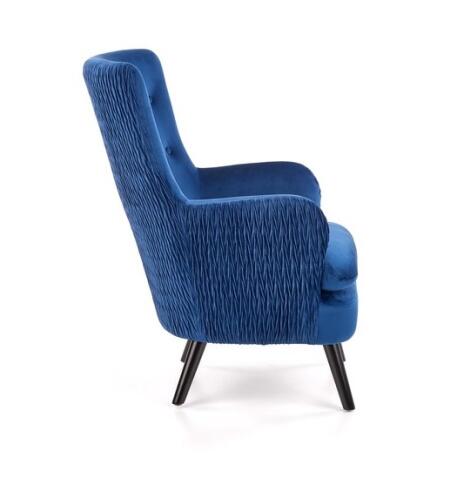 Кресло HALMAR RAVEL темно-синий/черный