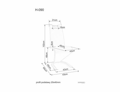 Стул SIGNAL H090 Velvet Bluvel 78 зеленый/черный