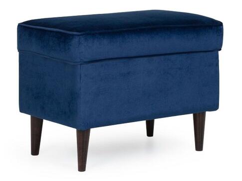 Пуф SIGNAL RON Velvet Bluvel 86 темно-синий/венге Пуф SIGNAL RON Velvet Bluvel 86 темно-синий/венге