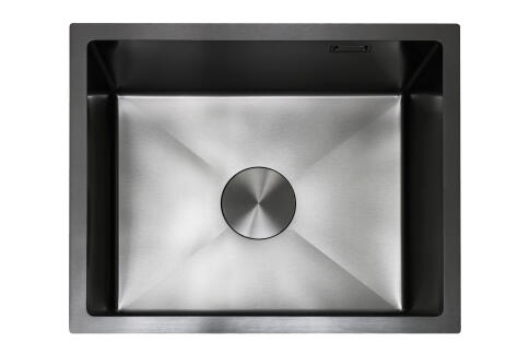 Кухонная мойка из нержавейки BLANTEK LS-5444B Nano black