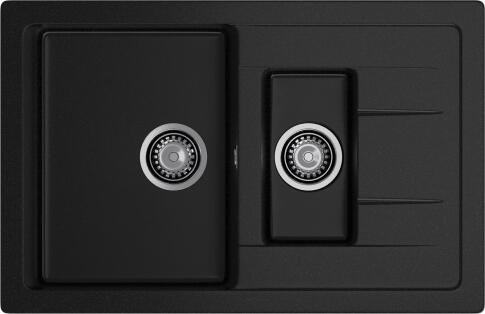 Кухонная мойка GRANFEST QUADRO Q-775KL черный