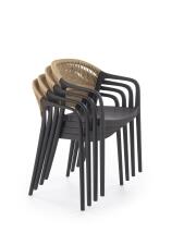 Стул HALMAR K582 черный/натуральный
