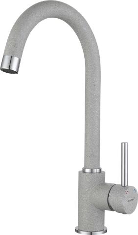 Смеситель для кухни GRANFEST 3650 серый