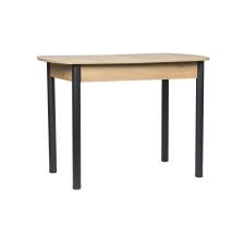 Стол ВВР Раздвижной ЛДСП Дуб крафт золотой/черный прямой