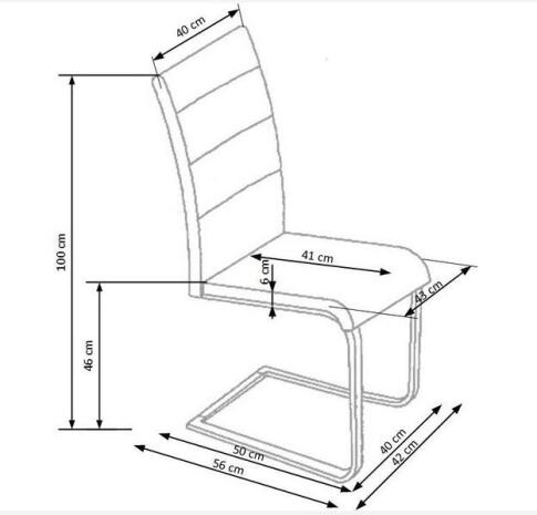 Стул HALMAR K85 капучино/хром