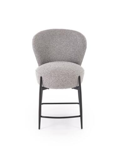 Стул барный HALMAR H126 серый/черный