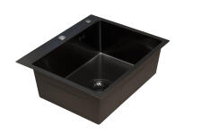 Кухонная мойка из нержавейки BLANTEK FS-5848B Nano black ECO