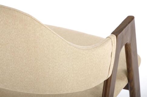 Стул HALMAR K344 бежевый/орех