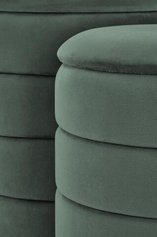 Комплект HALMAR PACHO (2 пуфа) зеленый