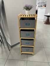 Стеллаж HALMAR REG10 натуральный/серый