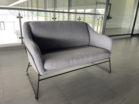 Софа HALMAR SOFT 2 XL серый/черный