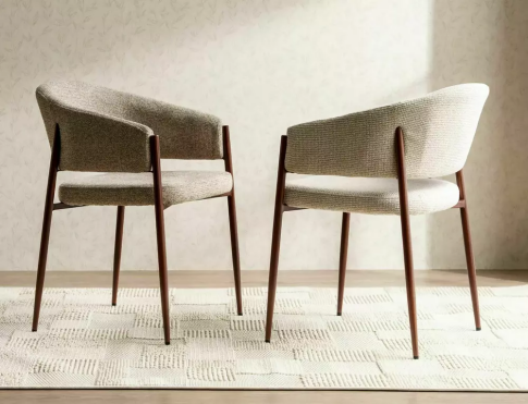 Стул SIGNAL AKITA D t.253 бежевый/орех