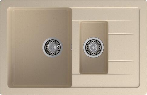 Кухонная мойка GRANFEST QUADRO Q-775KL кашемир