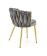 Стул HALMAR K517 серый/золотой