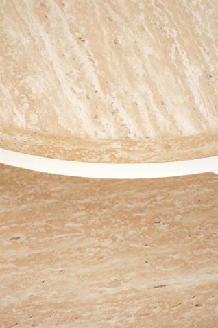 Комплект HALMAR OREO (2 стола журнальных) травертин/белый