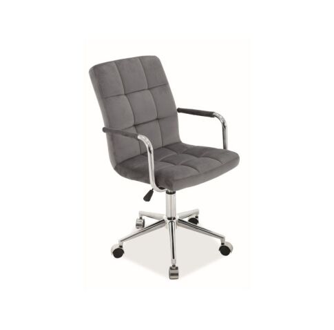 Кресло компьютерное SIGNAL Q-022 Velvet Bluvel 14 серый