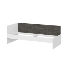 Кровать-диван SV-МЕБЕЛЬ (МС Анри К) белый текстурный/железный камень 90/200