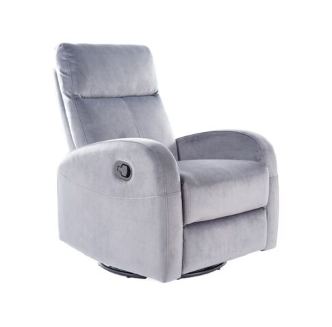 Кресло SIGNAL OLIMP Velvet Bluvel 14 раскладное, серый