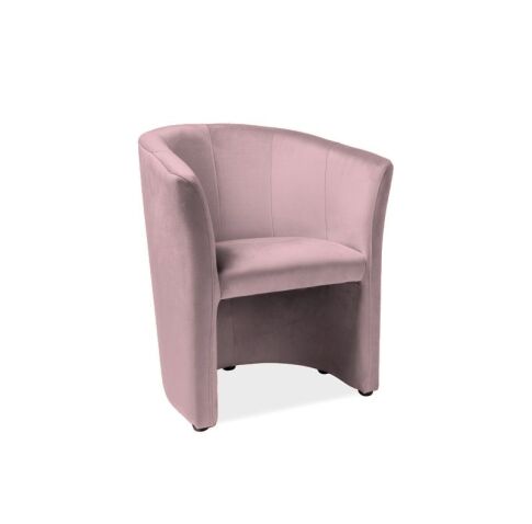 Кресло SIGNAL TM-1 Velvet Bluvel 52 античный розовый/венге