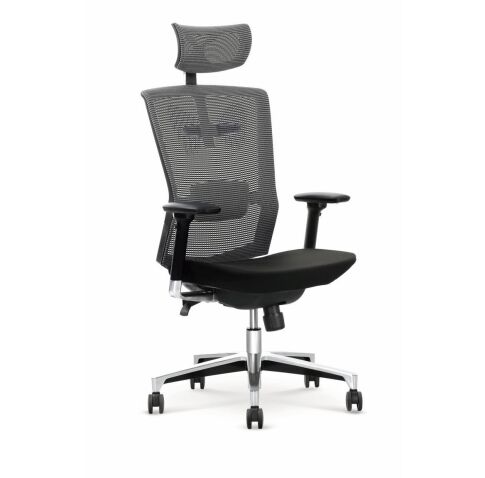 Кресло компьютерное HALMAR AMBASADOR черный/серый