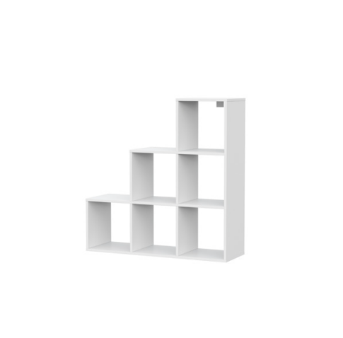 Стеллаж NN Мебель (МС Токио) лесенка Белый текстурный