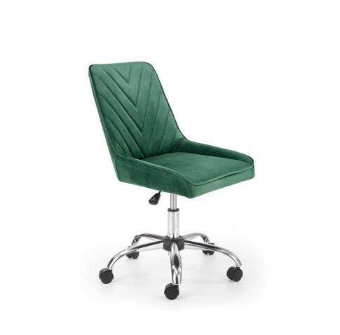 Кресло компьютерное HALMAR RICO темно-зеленый/хром