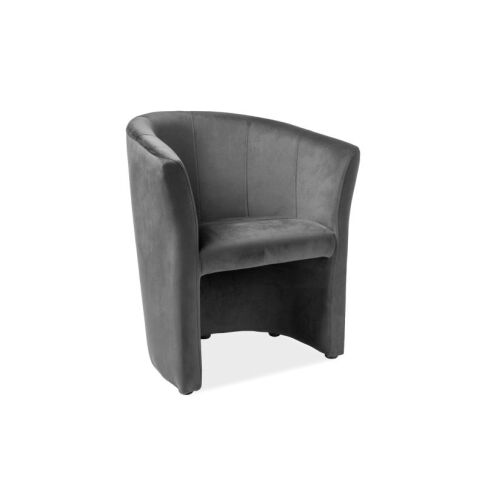 Кресло SIGNAL TM-1 Velvet Bluvel 14 серый/венге