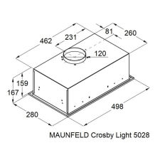 Кухонная вытяжка MAUNFELD Crosby Light 5028 белый