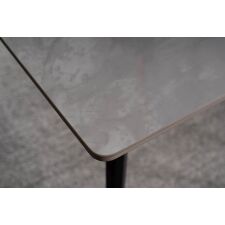 Стол обеденный SIGNAL IVY серый/черный 140/80