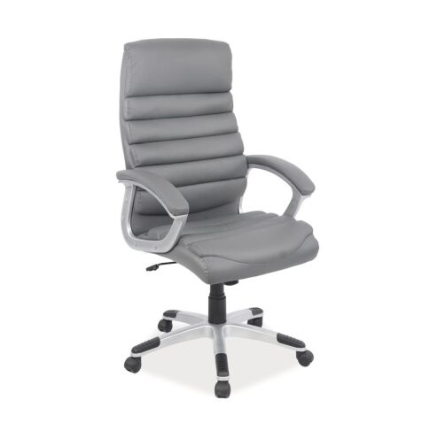 Кресло компьютерное SIGNAL Q-087 серый, экокожа