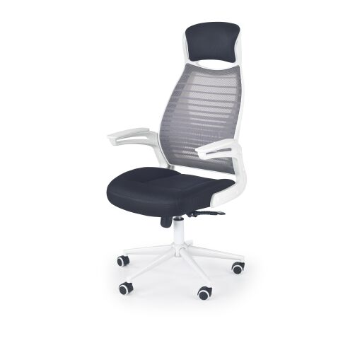 Кресло компьютерное HALMAR FRANKLIN черно-бело-серый