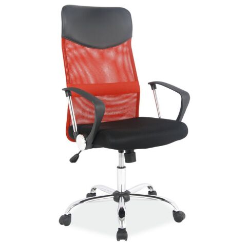 Кресло компьютерное SIGNAL Q-025 красный/черный