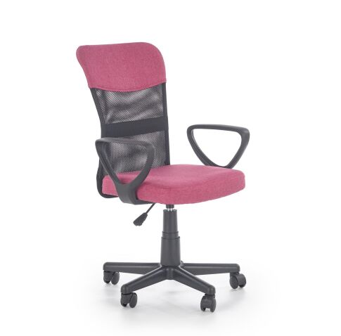 Кресло компьютерное HALMAR TIMMY розовый/черный