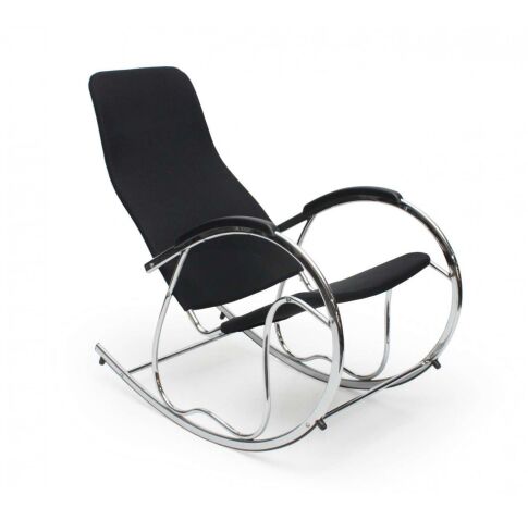 Кресло-качалка HALMAR BEN 2 черный/хром