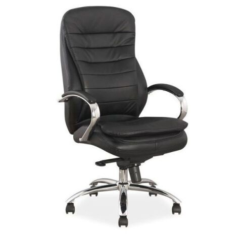 Кресло компьютерное SIGNAL Q-154 черный/кожа